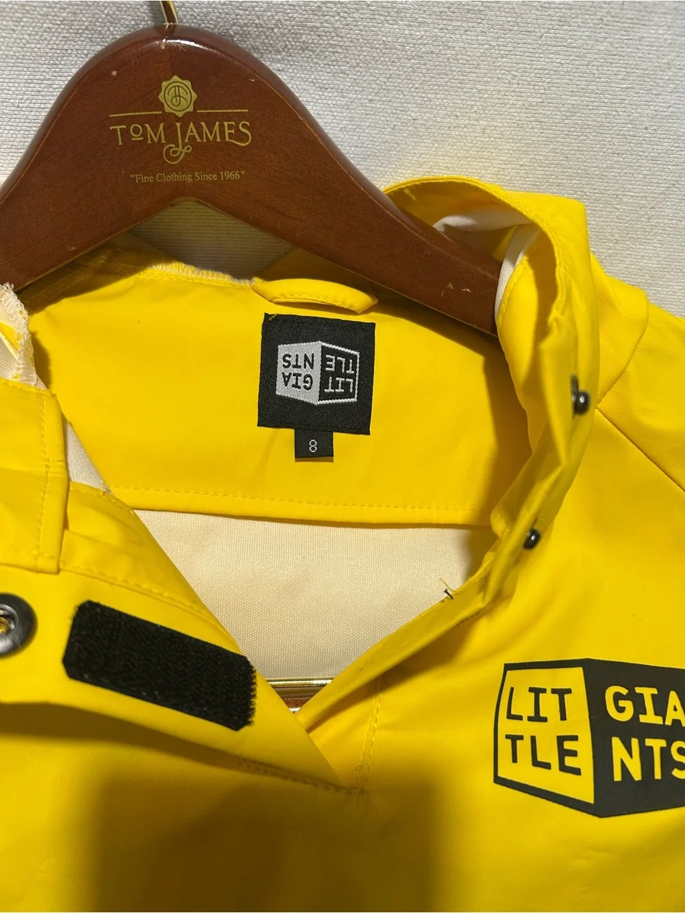 Little Giants “Sunny Days” Rain Poncho, Yellow, Kids Size 8